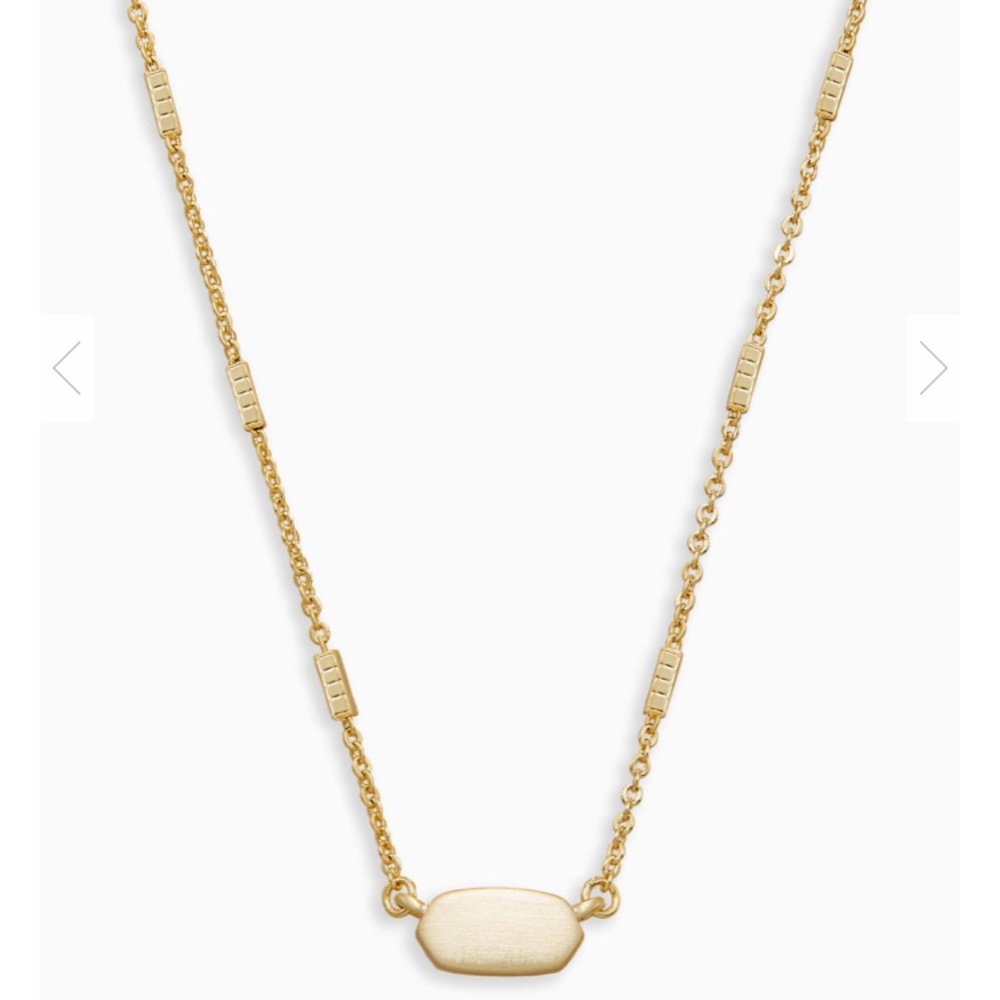 Kendra Scott fern necklace gold